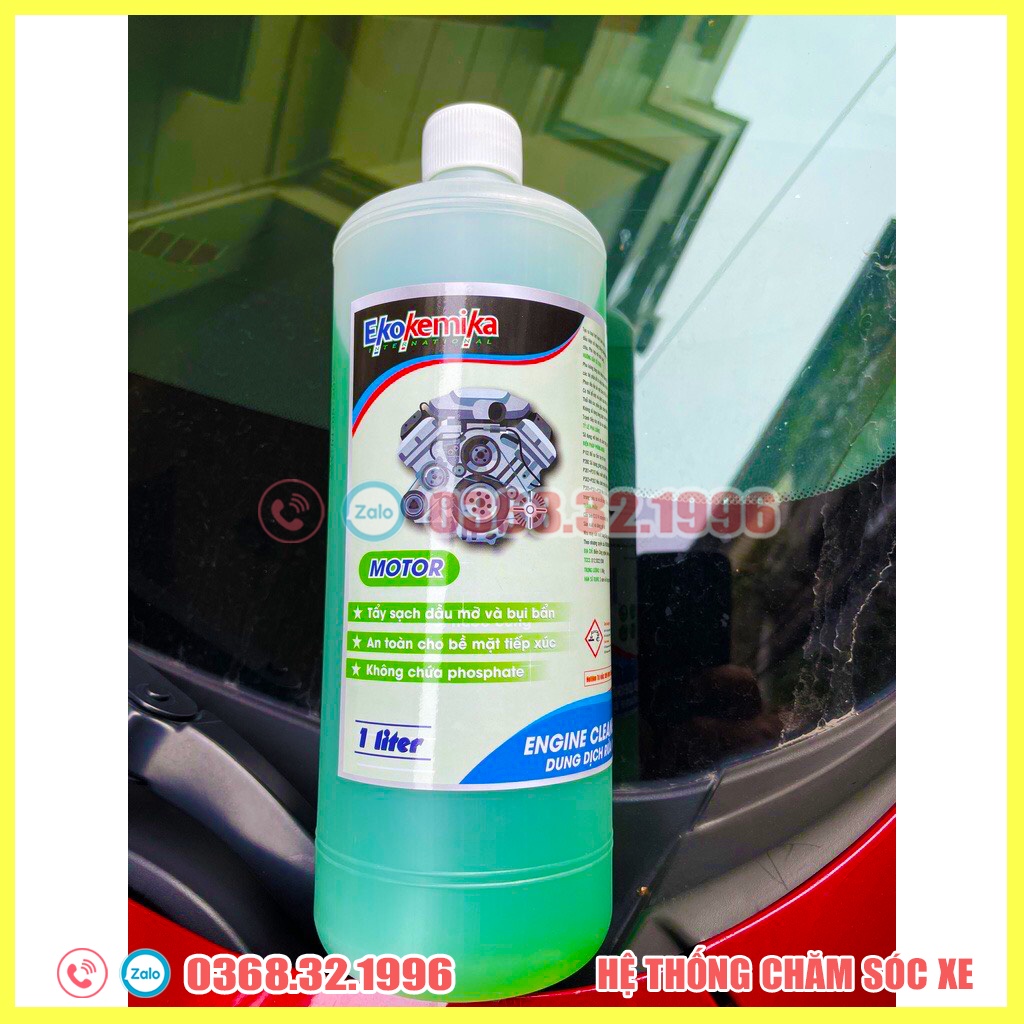 Dung Dịch Rửa Khoang Động Cơ - Hóa Chất Rửa Khoang Động Cơ Ô Tô - Xe Máy Motor Ekokemika 1L(hàng chính hãng)