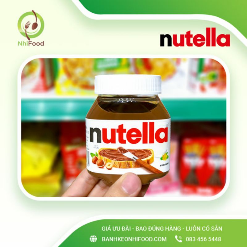 Bơ Hạt Phỉ Phết CaCao Nutella, Hủ 200g