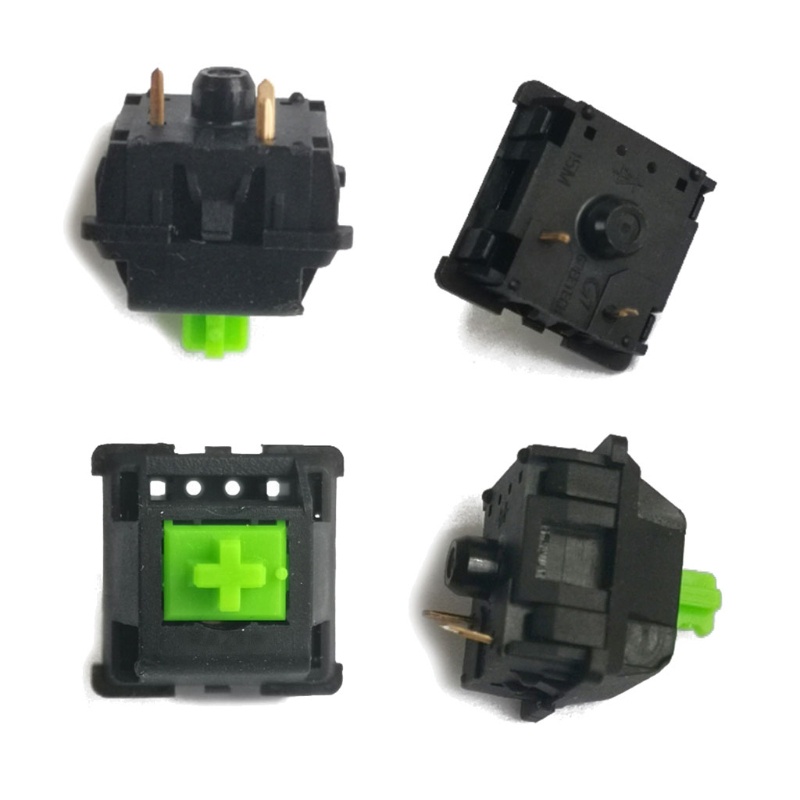 Set 4 Công Tắc RGB Màu Xanh Lá 3 Chấu Cho Bàn Phím Cơ Chơi Game Chroma Trục Xanh 3 Chấu