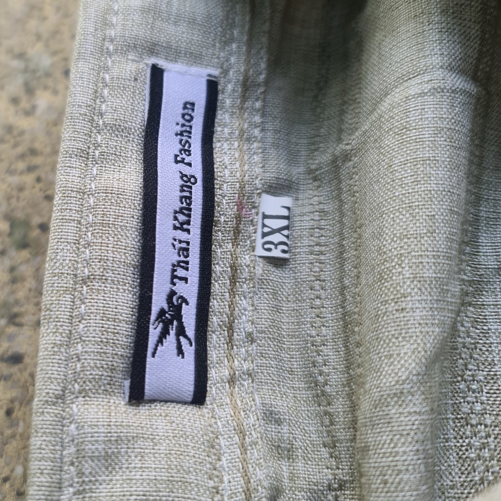 Áo sơ mi nam ngắn tay trung niên form rộng rãi phù hợp người lớn tuổi loại áo sơ mi ngắn tay vải đũi siêu mát OG55 | BigBuy360 - bigbuy360.vn