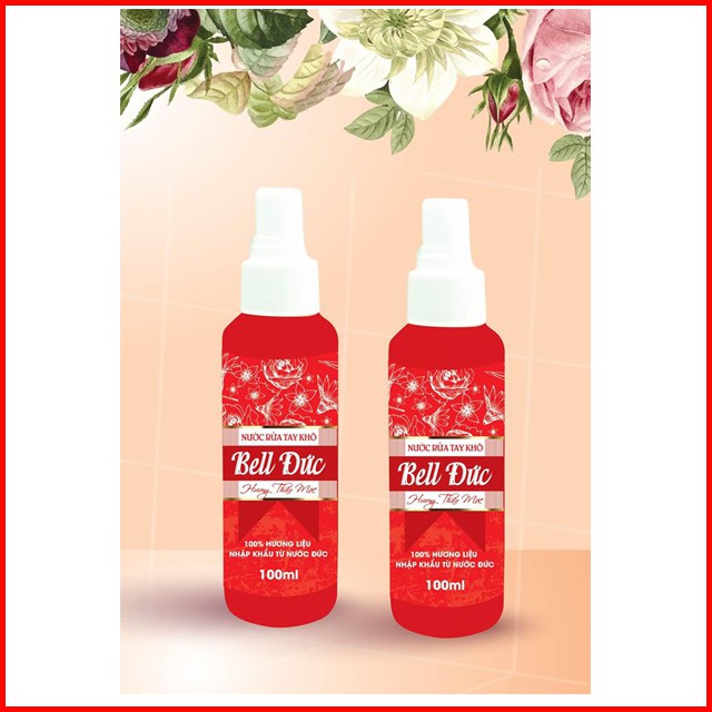 Nước Rửa Tay Khô Kháng Khuẩn Tay Nhanh Bell Gree 100-500ml