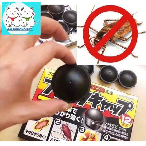 Hỗ trợ Ship- Set 12 hộp diệt gián tận gốc hiệu quả ngay tức thì - Nội địa Nhật Bản