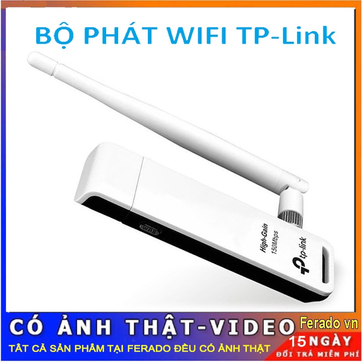 Bộ phát wifi 1 râu TP-Link TL-WN722N - Verison 3.0