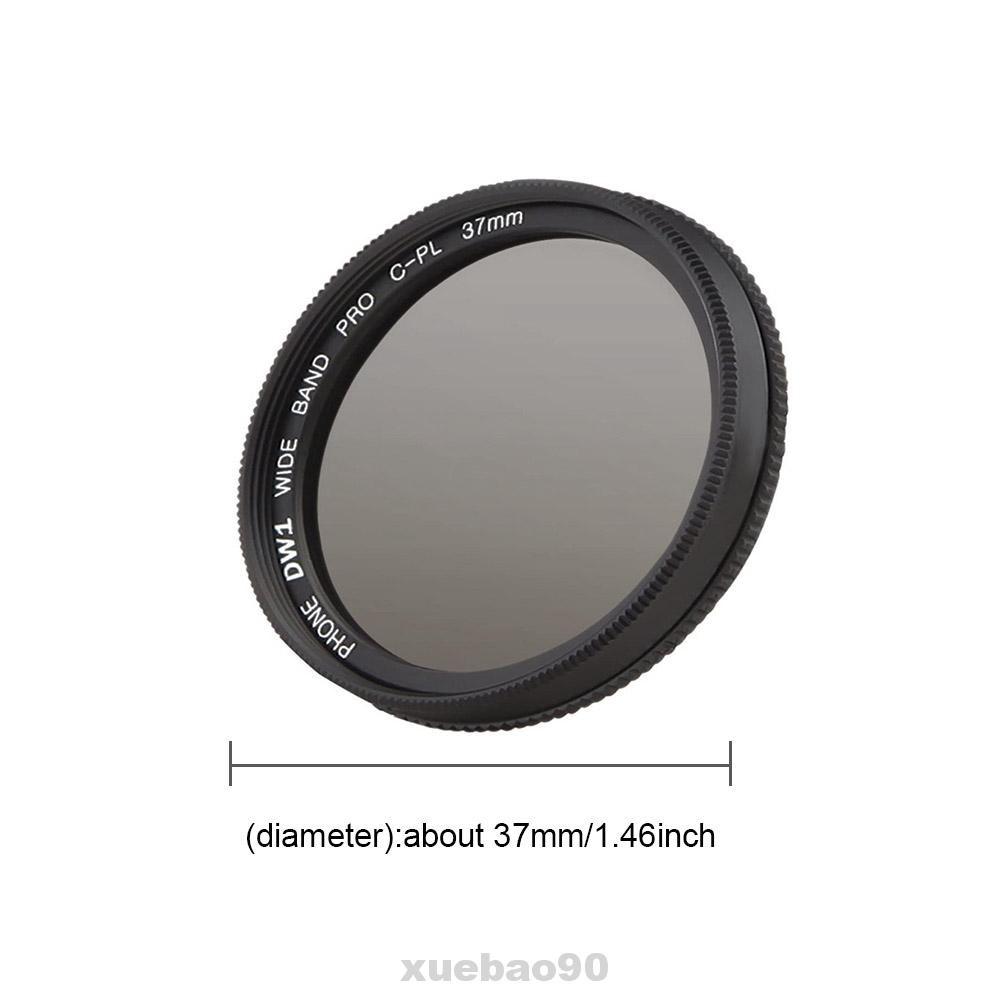 37MM Professional Universal External Photography Circular Polarizer CPL Filter Phone Camera Lens