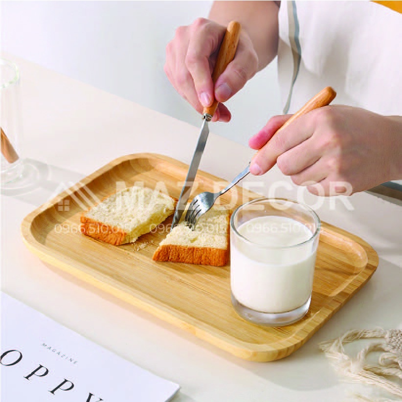 [Giá sỉ] Khay gỗ decor nhiều hình dáng, gỗ đẹp chữ nhật đựng trà đồ ăn dặm các cỡ