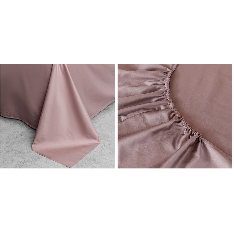 [RẺ VÔ ĐỊCH] Bộ Drap Giường Lụa Satin - Bộ Ga Gối Cotton Lụa 60s Sakura JP Bedding Decor