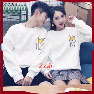 Áo đôi thu đông hoodie dày dặn đẹp