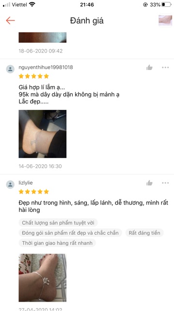 [Mã FAJEL12 hoàn 20% xu đơn 150K] Lắc chân nữ bạc ta lắc dream mẫu mới trẻ trung | BigBuy360 - bigbuy360.vn