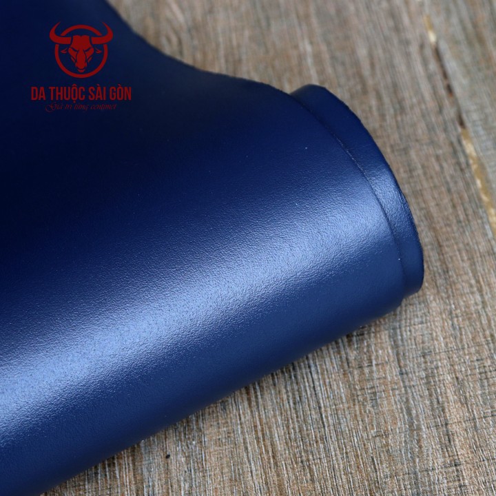 Da bò nappa cao cấp màu xanh navy - Bán buôn da thuộc