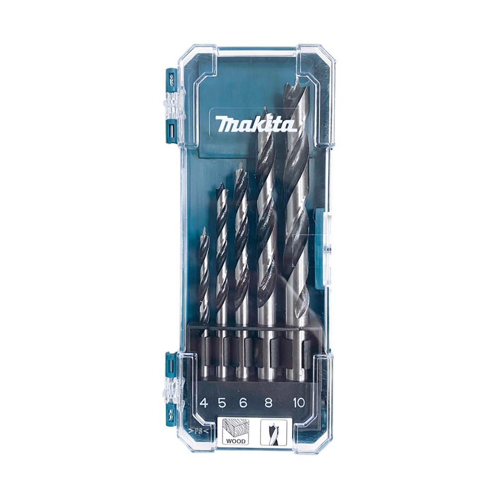 Bộ Mũi khoan gỗ Black impack Makita 4-10mm D-72861 (5mũi /bộ) - Chính Hãng