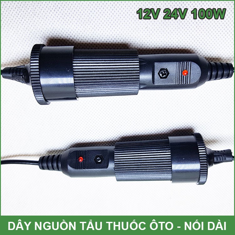 Dây Ổ Cắm Nguồn Điện Trên Ô Tô – Nối Dài 12V 24V 100W | BigBuy360 - bigbuy360.vn