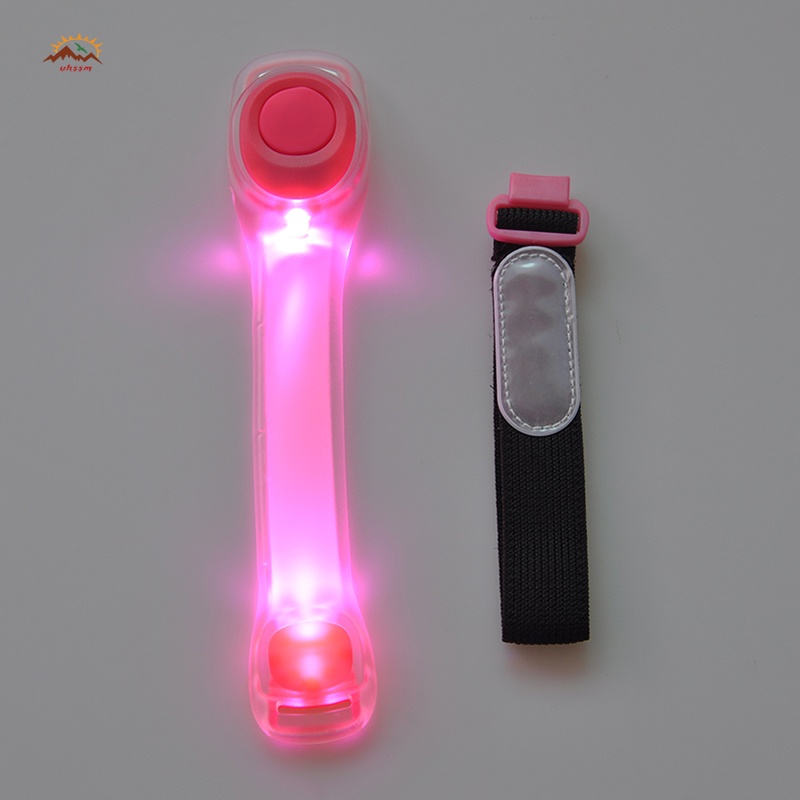 Băng Đeo Cánh Tay Có Đèn Led Phát Sáng Có Thể Điều Chỉnh Dùng Khi Chạy Bộ / Đi Xe Đạp