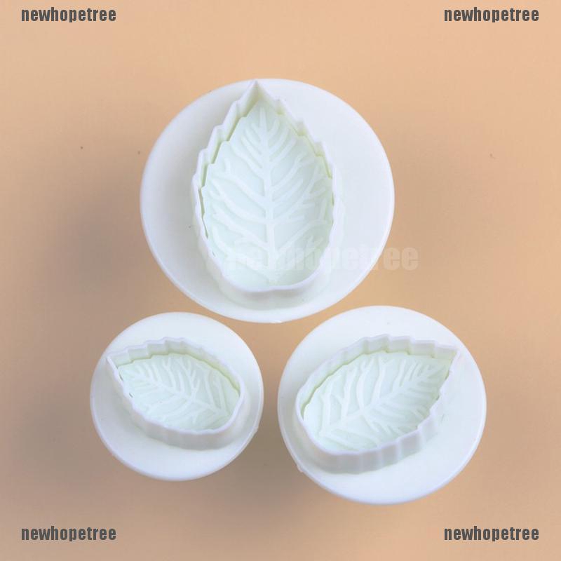 Set 3 Khuôn Cắt Fondant Hình Chiếc Lá