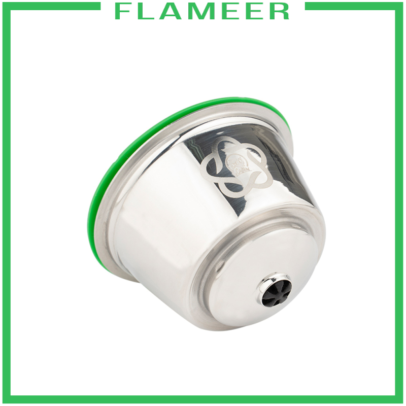 [FLAMEER]Metal Reusable Coffee Capsules Cup Coffee Pods for DolceGusto