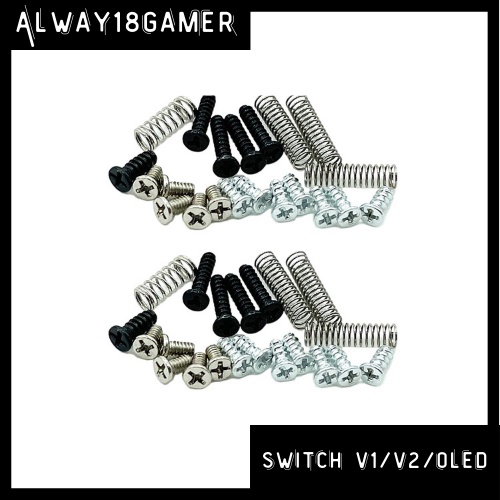 Bộ ốc vít và lo xo cho hai bên trái phải Joycon Nintendo Switch
