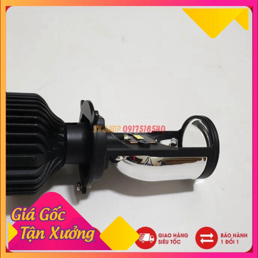 ĐÈN LED BI CẦU MINI CÓ CHỤP CHẮN SÁNG 60W ( giá 1 chiếc)  (Ảnh Sp thật)