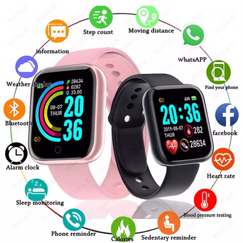 Đồng Hồ Thông Minh SmartWatch Cho Nam/Nữ- Giá Rẻ-Nhiều Tính Năng-Có Bảo Hành