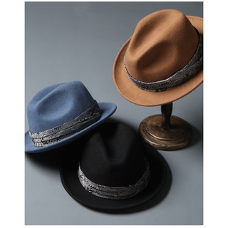 Mũ Phớt Nam Cao Cấp Lông Cừu 100% Vành Ngắn Hàng Hiệu Mugout LC05- Nón Phớt Thời Trang Cao Cấp | Mũ Chất HN