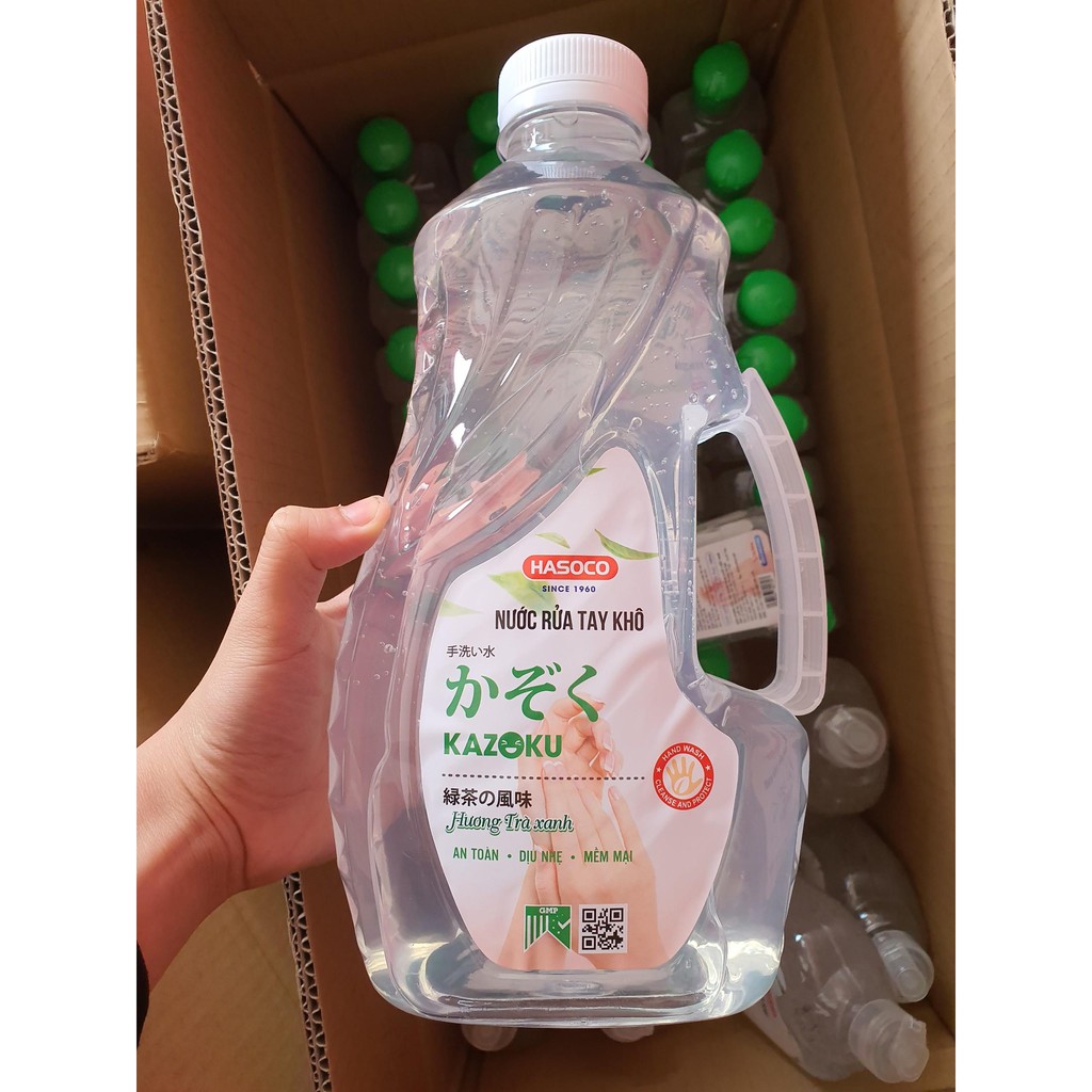 (Sẵn Hàng 1,8k Kg) Nước rửa tay khô KAZOKU