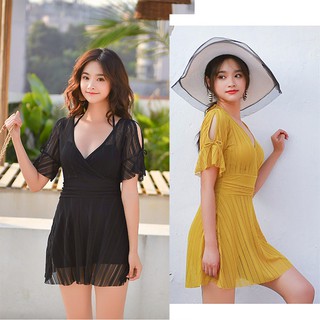 Có sẵn Bộ đồ bơi nữ liền mảnh phối ren chất ren đẹp