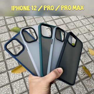 Ốp lưng Iphone 12 / Pro / Pro max nhám mờ bảo vệ Camera mới nút bấm Titan hiệu Likgus
