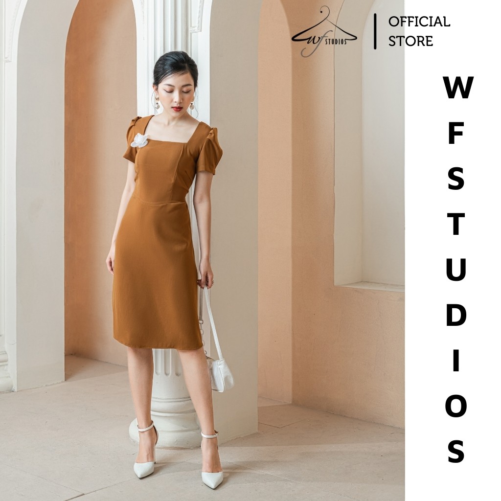 Váy cổ vuông tay bồng Lexi Dress - V06 - wfstudios