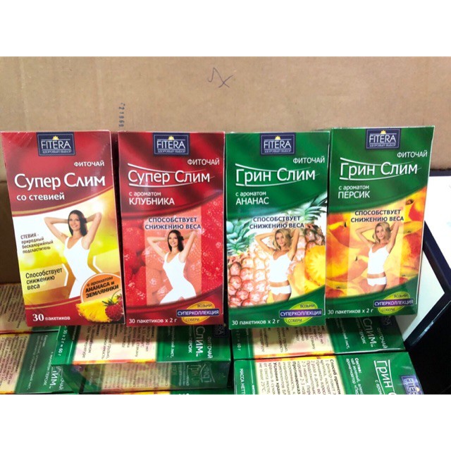 Trà trái cây giảm cân Fitera Super slim