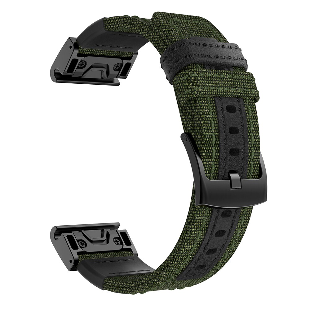 Dây đeo đồng hồ thông minh 26mm 22mm bằng nylon tháo lắp nhanh cho Garmin Fenix 5X 5 Plus 3 3HR 6 6x Pro