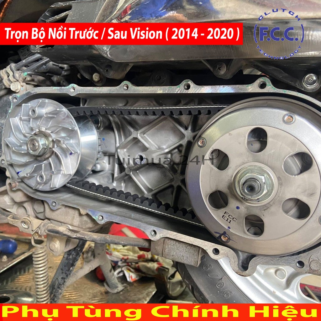Trọn bộ nồi trước và nồi sau FCC Honda Vison Fi