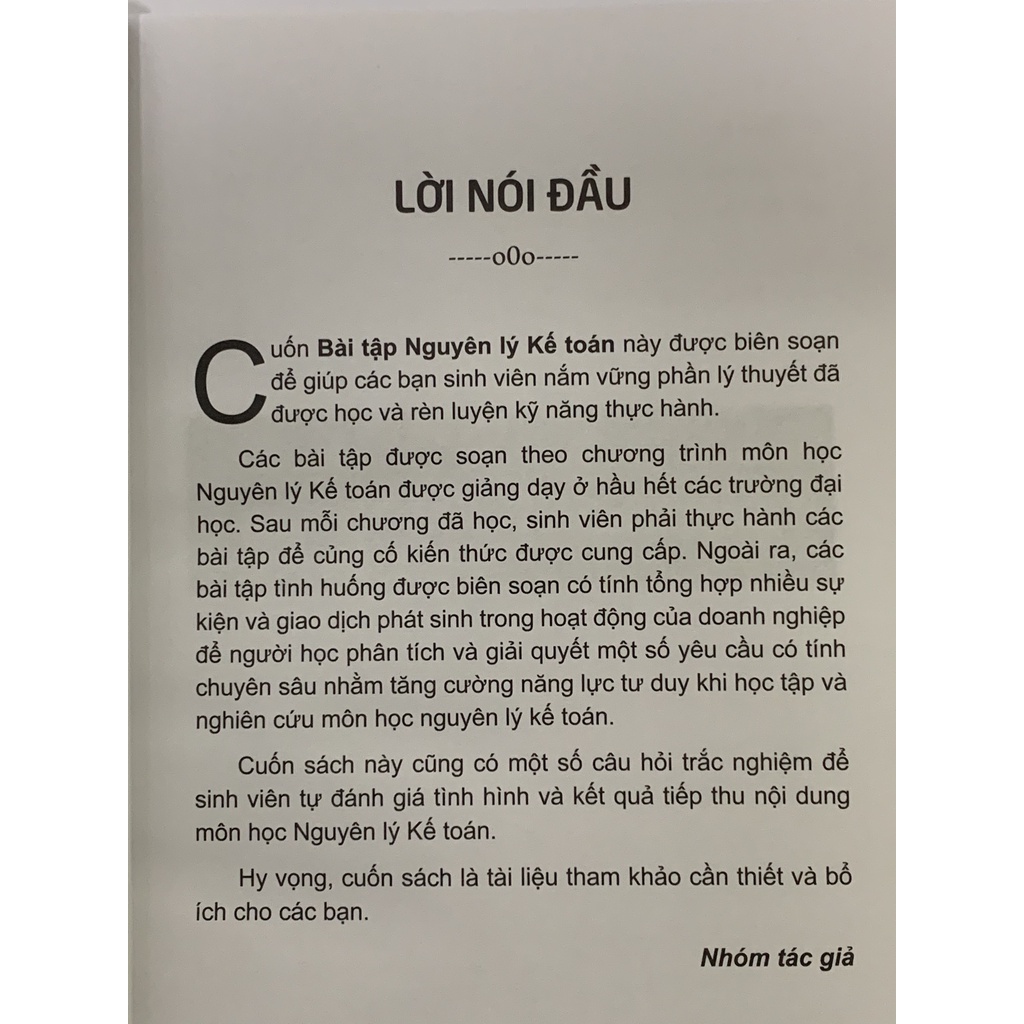 Sách - Hệ Thống Bài Tập & Câu Hỏi Trắc Nghiệm Nguyên Lý Kế Toán ( PGS. TS Võ Văn Nhị )