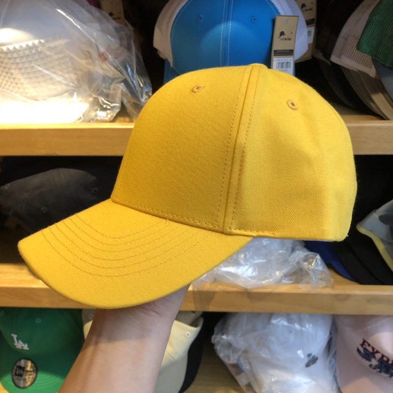 Nón trơn Vải Siêu Dày Mịn đủ màu [Đen-Trắng-Xanh rêu- Vàng]- Khoá dây ánh kim- Fom Sâu--brand Onehatshop