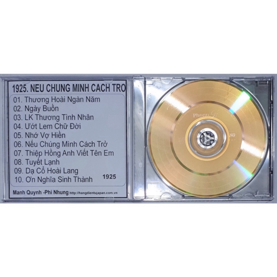 Bộ 4 CD ca sĩ mạnh quỳnh ( 1748 - 1840 )