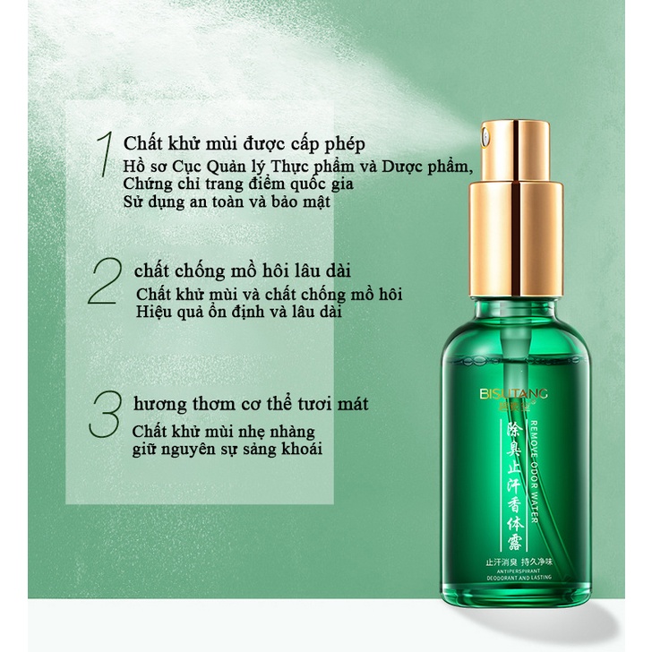Khử mùi hôi nách 30ML Ngăn tiết mồ hôi Kháng khuẩn khử mùi hôi nách Hiệu Quả Cho Nam & Nữ