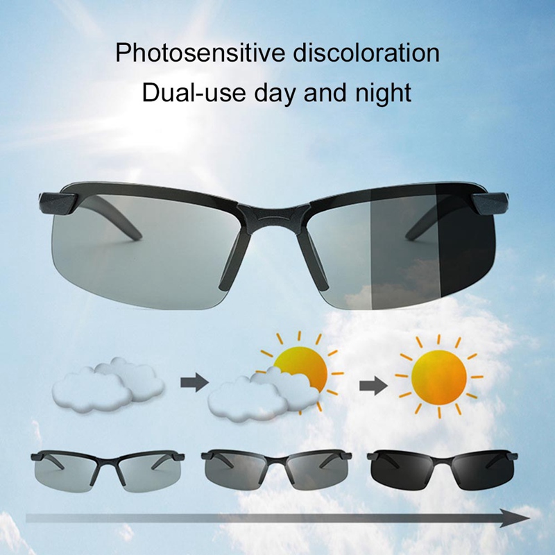 Color changing polarized sunglasses