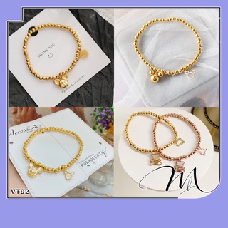 Lắc tay nữ Titan dây bi chuột Mickey gấu Teddy dễ thương - Măng’s House VT50