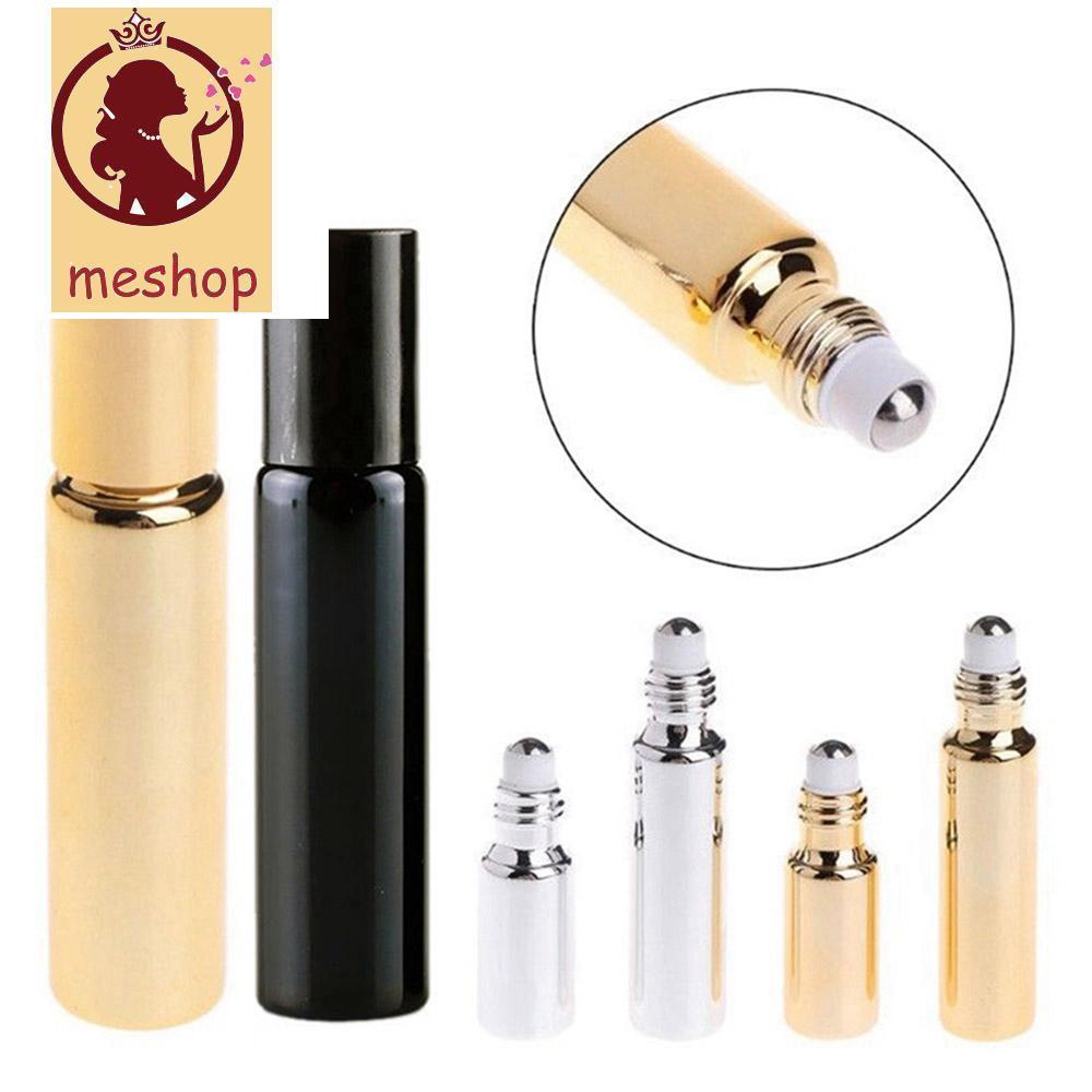 (Hàng Mới Về) Chai Rỗng Đựng Tinh Dầu 5 / 10ml Bằng Thép Không Gỉ Tiện Dụng