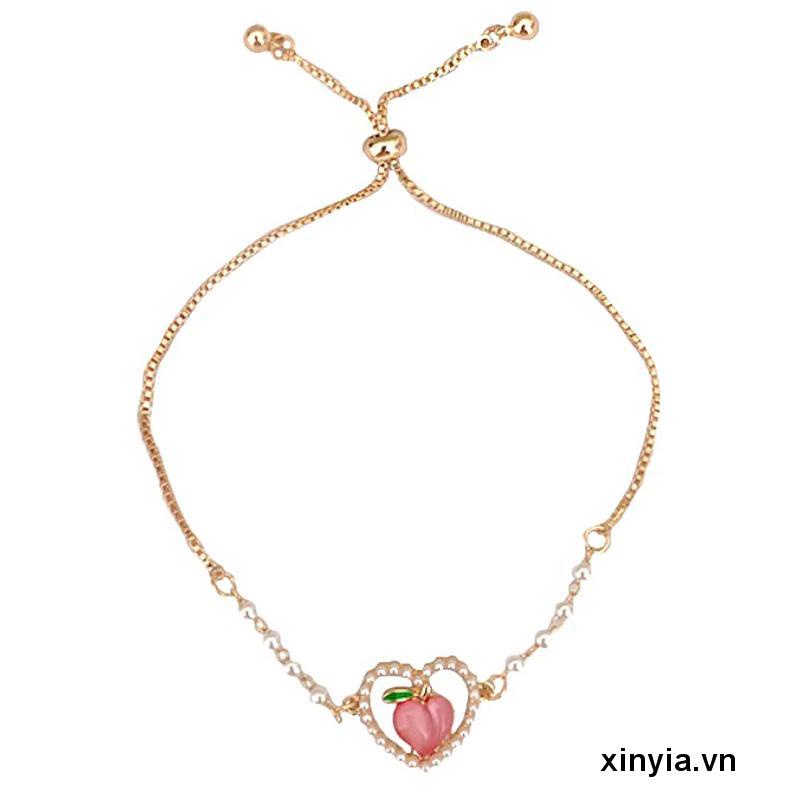 Thiết kế thời trang Vòng tay đào của phụ nữ Hạt đầy màu sắc