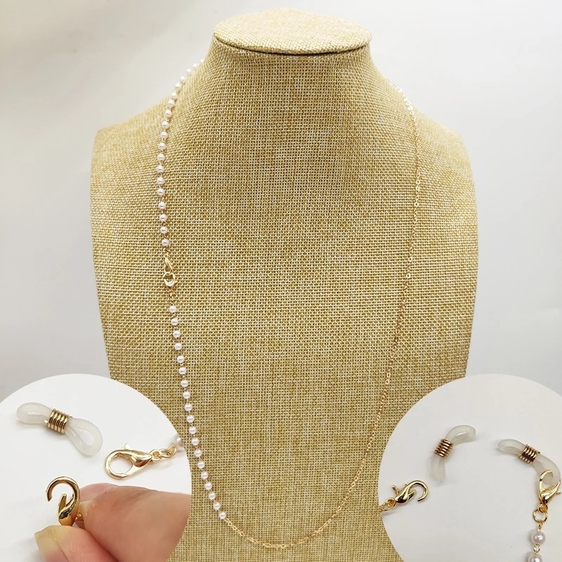 Dây Đeo Mắt Kính Dạng Chuỗi Hạt Ngọc Trai Giả Chống Thất Lạc Thời Trang Cho Nữ