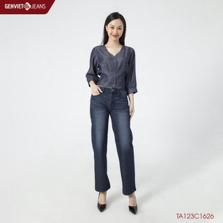 Áo Sơmi Nữ Dài Tay GENVIET TA123C1626