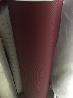 DECAL DÁN XE VÂN CARBON ĐỎ ĐÔ
