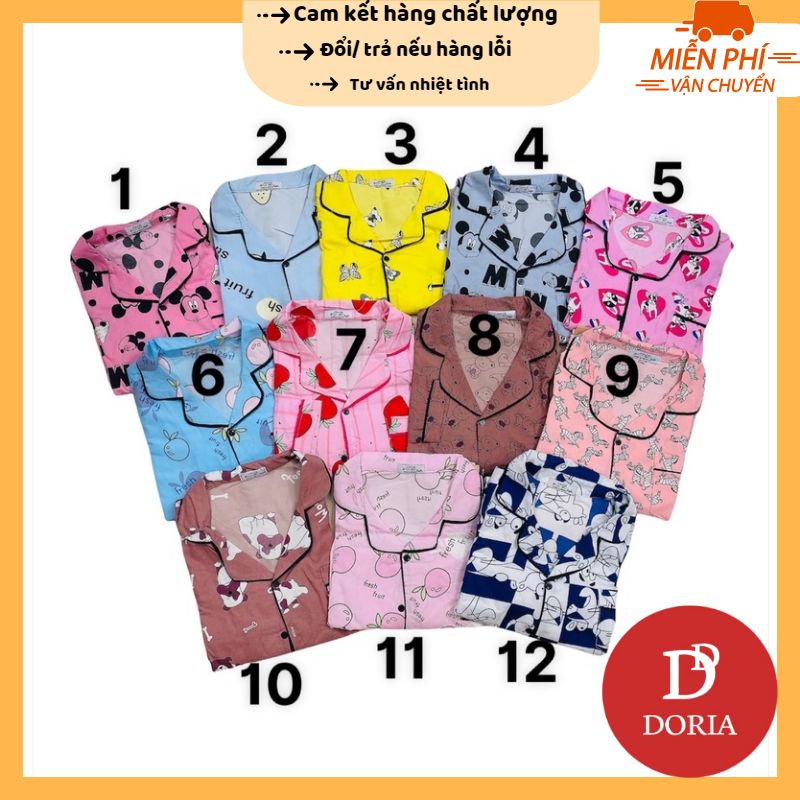 Bộ pijama QUẦN DÀI ÁO DÀI kate thái hàng loại 1 siêu hot