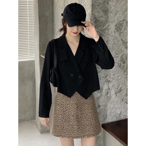 Áo Khoác Vest Croptop Chất Trượt Cao Cấp