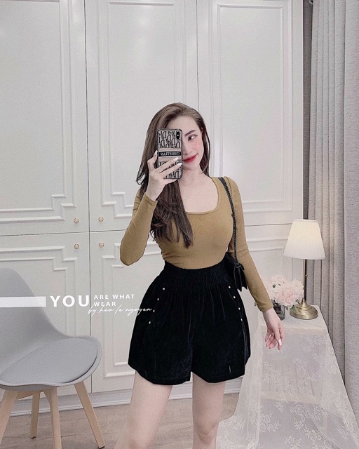 QUẦN SOOC NHUNG ĐINH LOẠI 1 QUẢNG CHÂU CHẤT ĐẸP MS19030