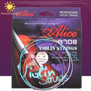SUNAGE- ~Alice Pro Violin Strings EADG 4/4 Nylon Core Full Size Extra Single E String  readystock hot sale 2021 new【SUNAGE-HOT Fashion】