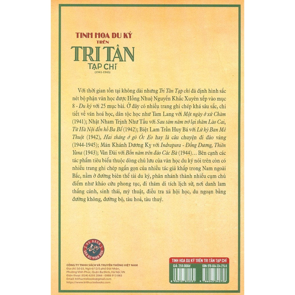 Sách - Tinh Hoa Du Ký Trên Tri Tân Tạp Chí (1941-1945)