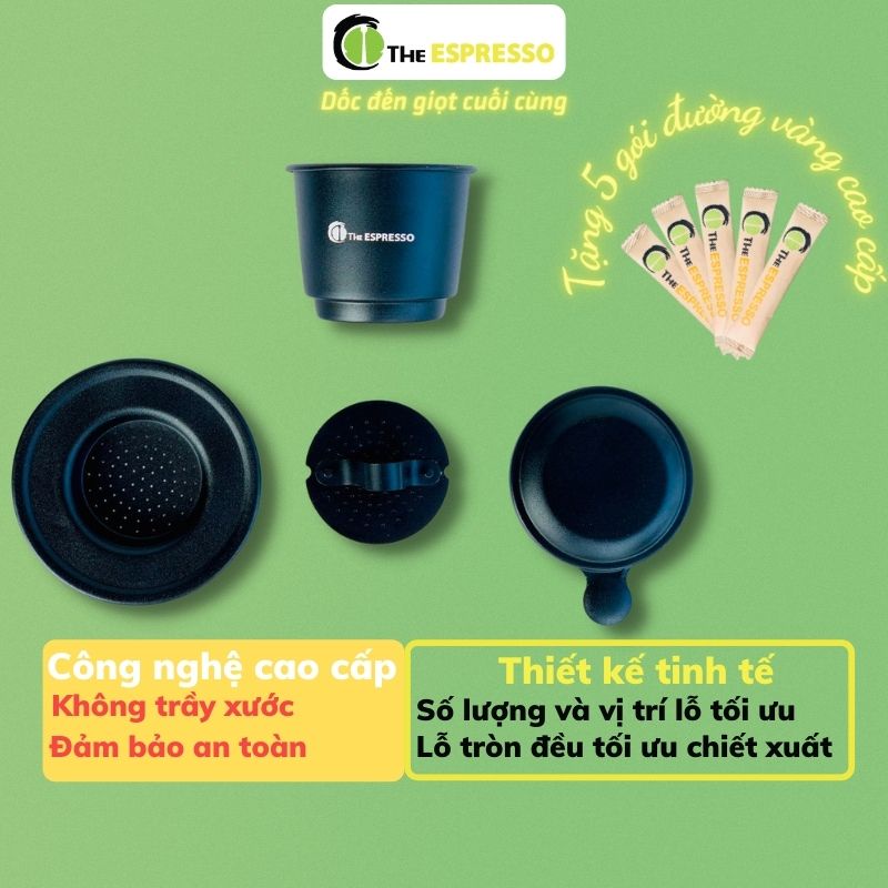 Phin pha cafe nhôm cao cấp The Espresso dùng pha cafe phin - Tối ưu chiết xuất, công nghệ cao cấp