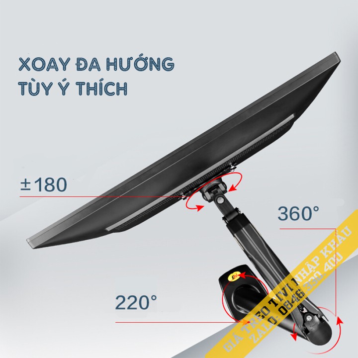 Giá treo màn hình NB F80 Tương thích 17 - 30 inch - Giá Đỡ Màn Hình F80 Xoay 360 Độ