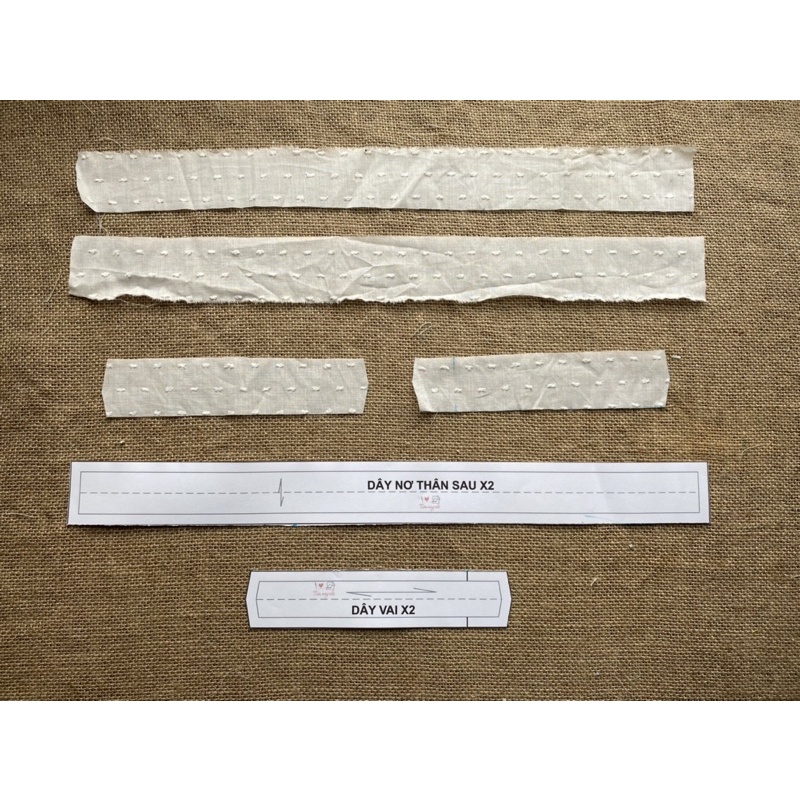 RG350_Rập giấy may áo dây cánh tiên bé gái