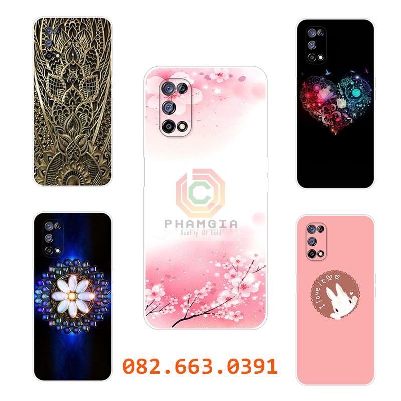 Ốp lưng Realme V5 dẻo in hình bông hoa sắc nét