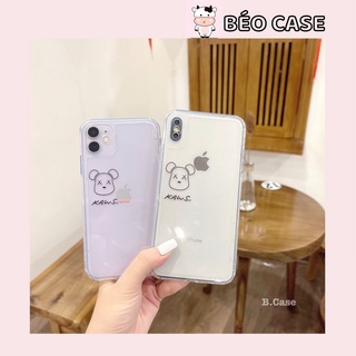 Ốp lưng iphone kaws trong cạnh vuông bảo vệ camera